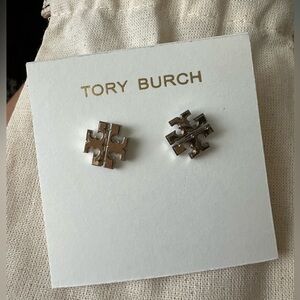 Tory Burch Two-Tone Stud Earrings